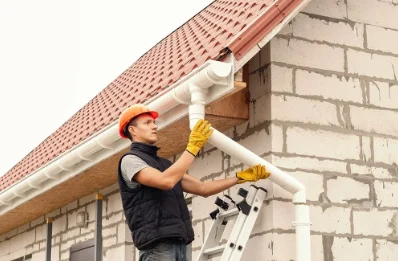 Pose et remplacement de gouttières à Izon